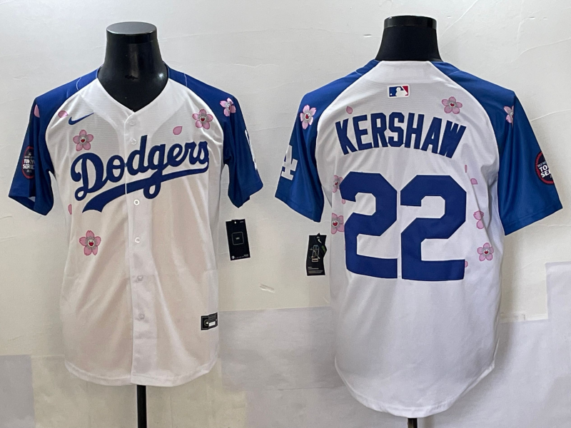Men's Los Angeles Dodgers Clayton Kershaw #22 White Alternate Limited Jersey